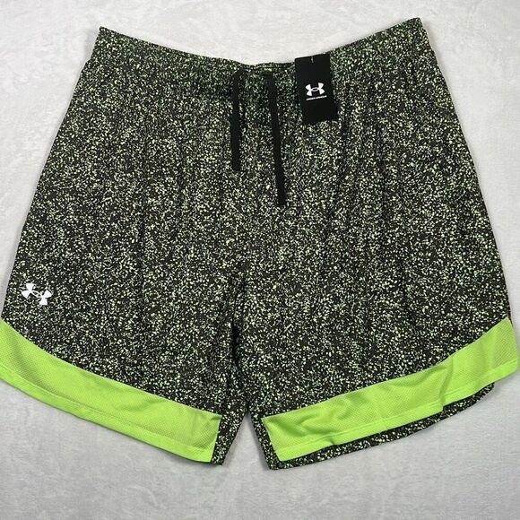 Under Armour Loose fit UA 9" Stretch Printed Training Shorts‎ NWT Men's 2XL - Picture 1 of 7